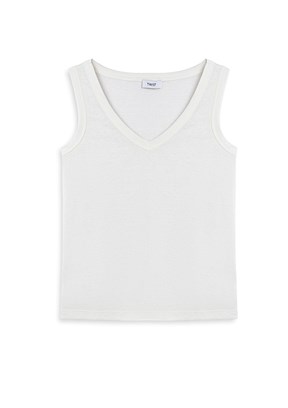 TWİST Tısort - TS1260070137 Kadın Beyaz Basic T-Shirt