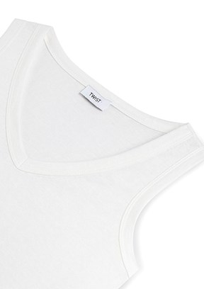 TWİST Tısort - TS1260070137 Kadın Beyaz Basic T-Shirt