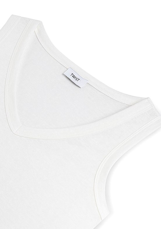 TWİST Tısort - TS1260070137 Kadın Beyaz Basic T-Shirt