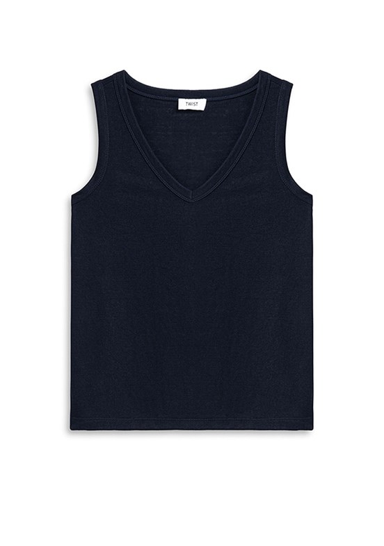 TWİST - TS1260070137 Kadın Lacivert Basic T-Shirt