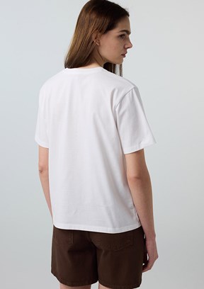 İPEKYOL - IS1260070245 Kadın Beyaz Basic T-Shirt
