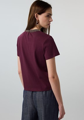 İPEKYOL - IS1260070149 Kadın Mor Baskılı T-Shirt
