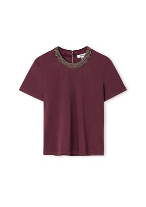 İPEKYOL - IS1260070149 Kadın Mor Baskılı T-Shirt