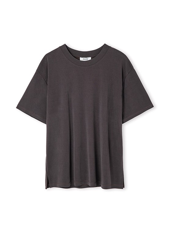 İPEKYOL Tısort - IS1260070242 Kadın Kahverengi Basic T-Shirt