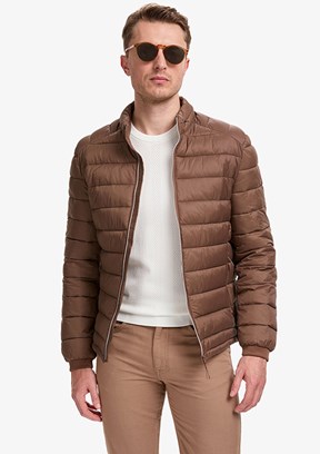 PİERRE CARDİN - Erkek Kahverengi Slim Mont