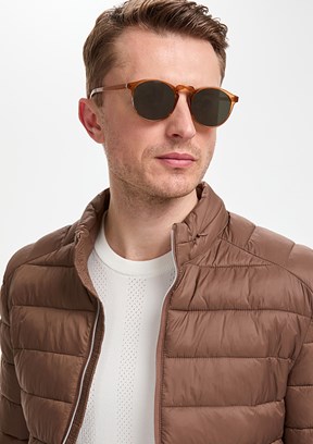 PİERRE CARDİN - Erkek Kahverengi Slim Mont