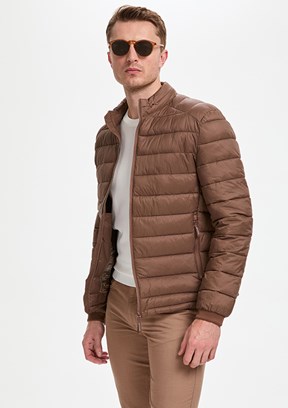 PİERRE CARDİN - Erkek Kahverengi Slim Mont
