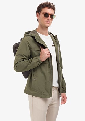 PİERRE CARDİN - Erkek Yeşil Basic Mont