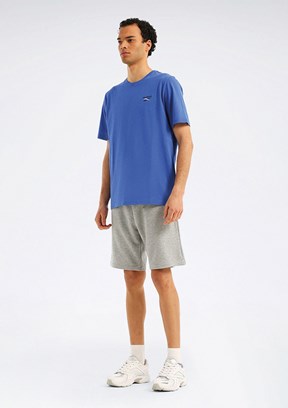 REEBOK 6M New Id Reg II - A10220401607010 Erkek Mavi Kısa Kol T-Shirt