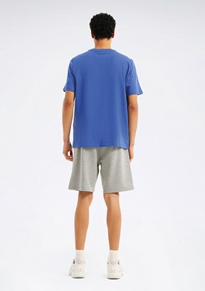 REEBOK 6M New Id Reg II - A10220401607010 Erkek Mavi Kısa Kol T-Shirt