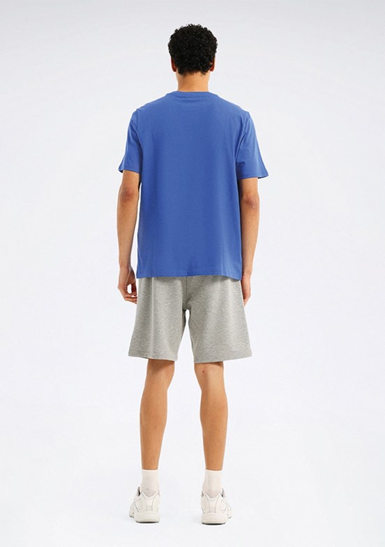 REEBOK 6M New Id Reg II - A10220401607010 Erkek Mavi Kısa Kol T-Shirt