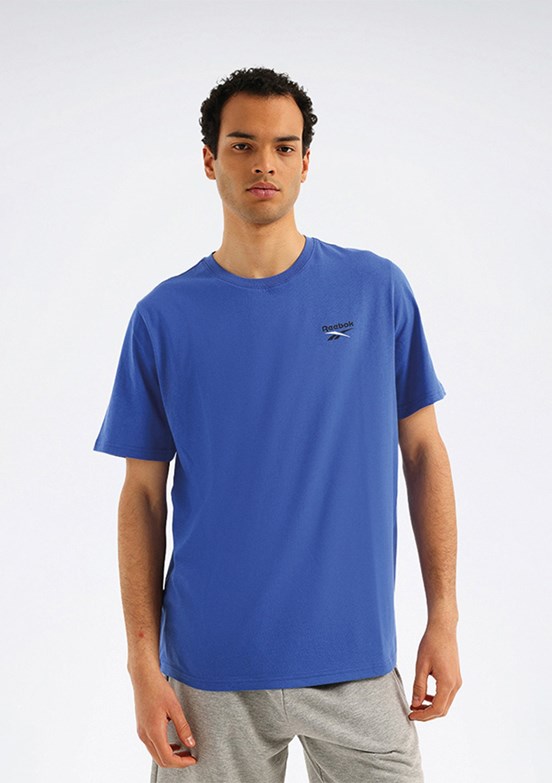 REEBOK 6M New Id Reg II - A10220401607010 Erkek Mavi Kısa Kol T-Shirt