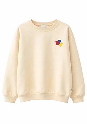 HARİBO - S26G1SW202 Unisex Krem Basic Sweatshirt