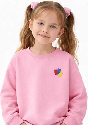 HARİBO - S26G1SW202 Unisex Pembe Basic Sweatshirt