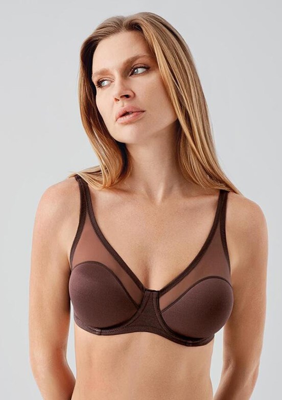 NEW BRA - 3460020000 Kadın Kahverengi Balenli Minimizer Sütyen