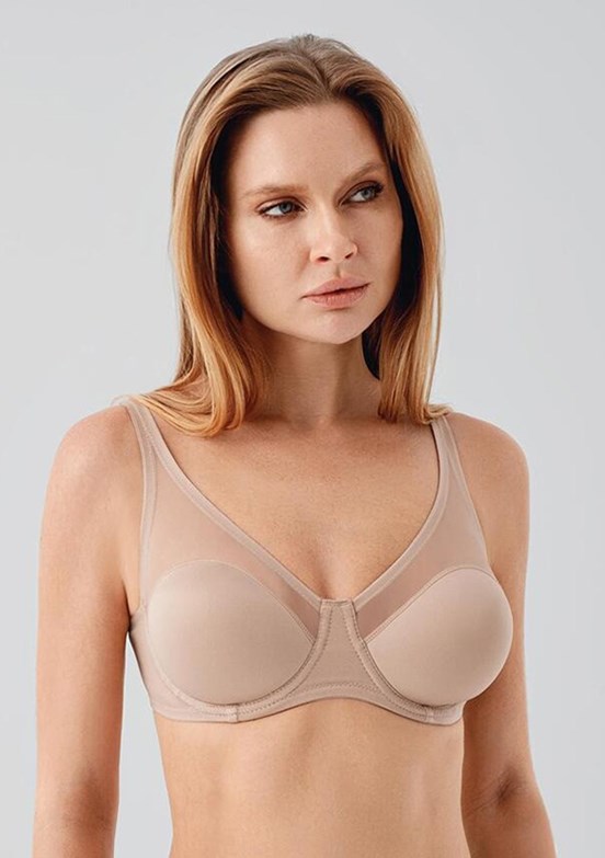NEW BRA - 3460020000 Kadın Kahverengi Balenli Minimizer Sütyen