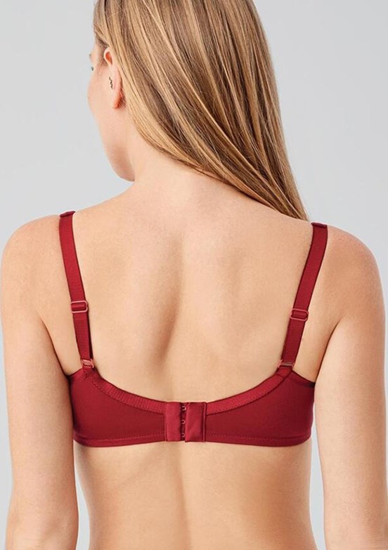 NEW BRA - 3460020000 Kadın Bordo Balenli Minimizer Sütyen