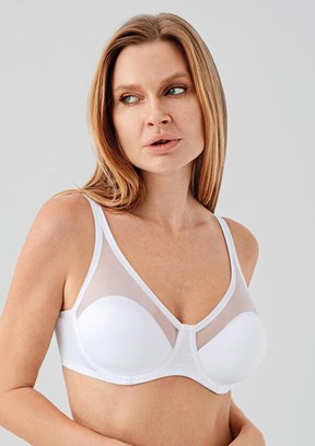 NEW BRA - 3460020000 Kadın Beyaz Balenli Minimizer Sütyen