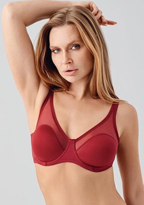 NEW BRA - 3360020000 Kadın Bordo Sütyen