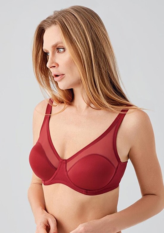 NEW BRA - 3360020000 Kadın Bordo Sütyen