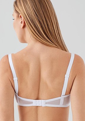 NEW BRA - 3570570000 Kadın Beyaz Dolgusuz Straplez Sütyen