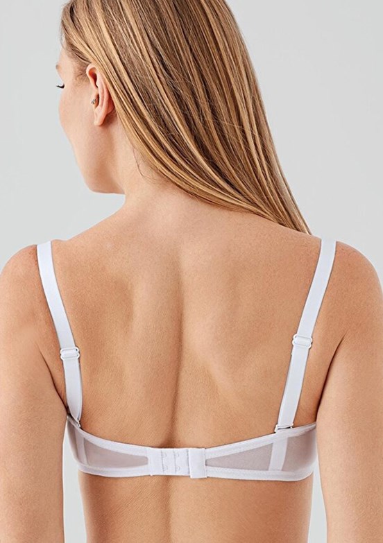 NEW BRA - 3570570000 Kadın Beyaz Dolgusuz Straplez Sütyen