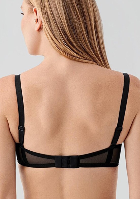 NEW BRA - 3570570000 Kadın Siyah Dolgusuz Straplez Sütyen