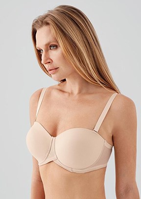 NEW BRA - 3570570000 Kadın Bej Dolgusuz Straplez Sütyen