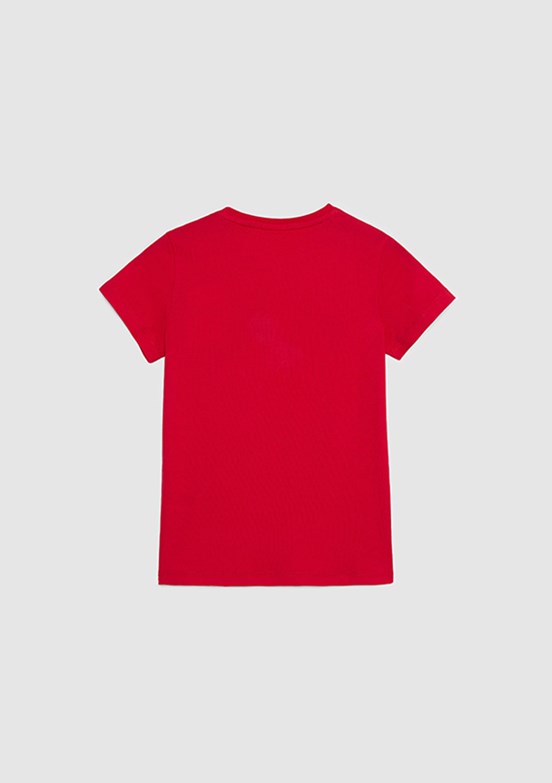 US POLO ASSN - Erkek Çocuk Kırmızı Basic T-Shirt