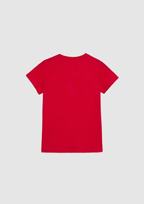 US POLO ASSN - Erkek Çocuk Kırmızı Basic T-Shirt