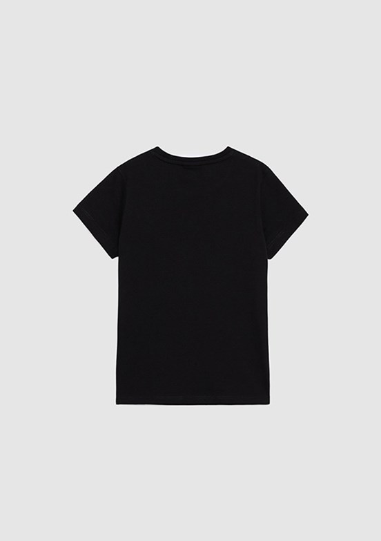 US POLO ASSN - Erkek Çocuk Siyah Basic T-Shirt