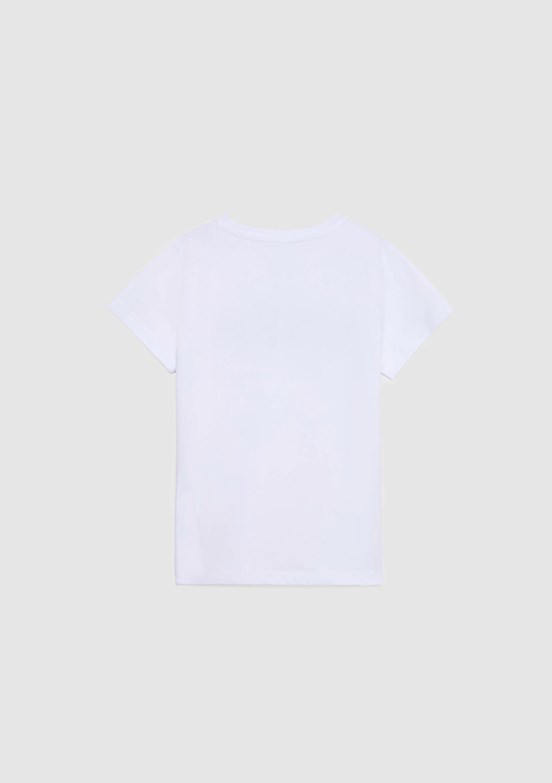 US POLO ASSN - Erkek Çocuk Beyaz Basic T-Shirt