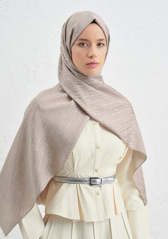 ARMİNE J.İpek Monogram Kadın Şal