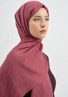 ARMİNE J. İpek Monogram Şal
