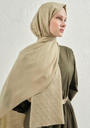 ARMİNE J. İpek Monogram Şal