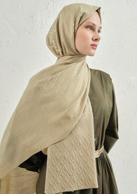 ARMİNE J. İpek Monogram Şal