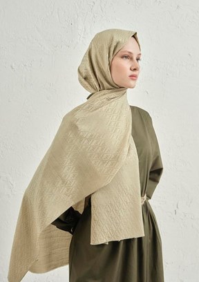 ARMİNE J. İpek Monogram Şal