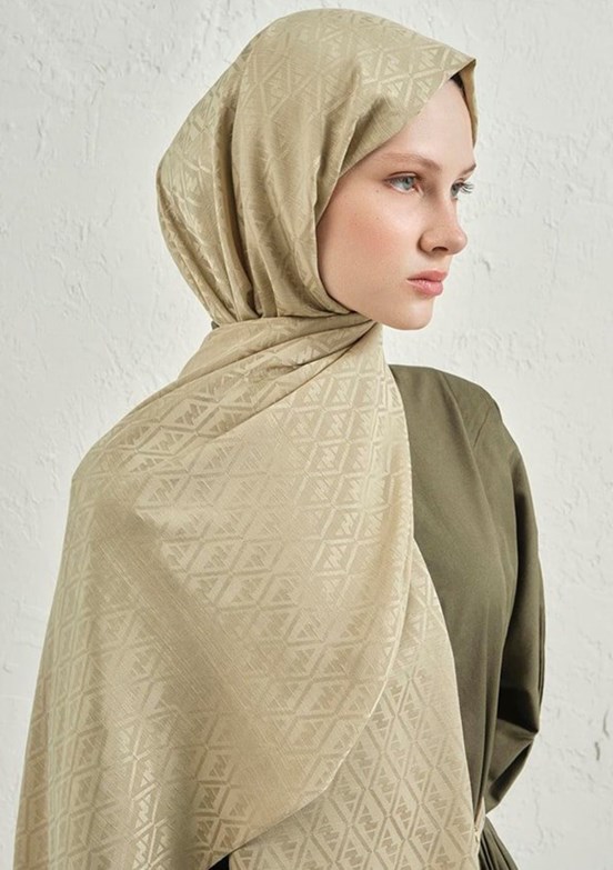 ARMİNE J. İpek Monogram Şal