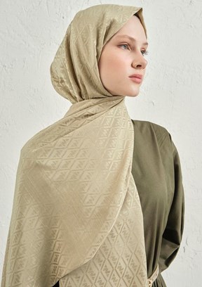ARMİNE J. İpek Monogram Şal