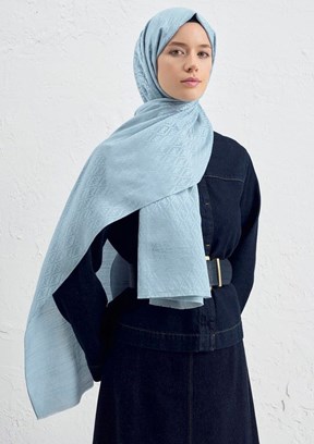 ARMİNE J. İpek Monogram Şal