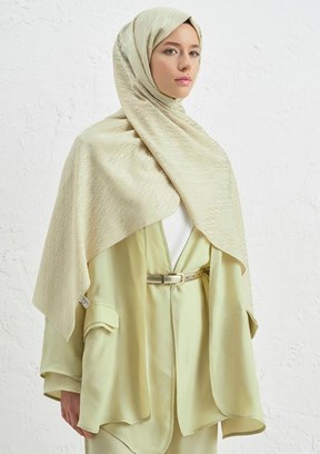 ARMİNE J. İpek Monogram Şal