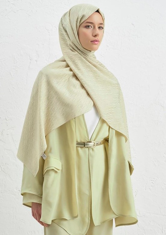 ARMİNE J. İpek Monogram Şal
