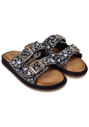 GUJA - 26Y225 Kadın Siyah Casual Terlik