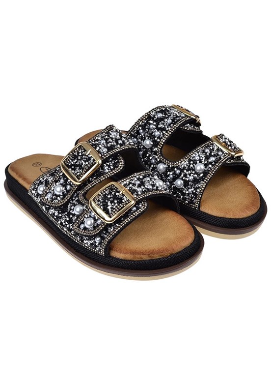 GUJA - 26Y225 Kadın Siyah Casual Terlik