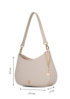 NAUTİCA - CN772T Kadın Ekru  Omuz Çantası