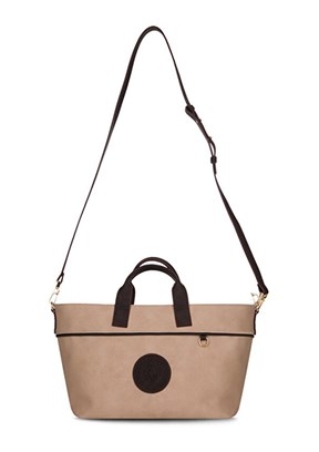 US POLO ASSN - US26218 Kadın Kahve/Bej Çapraz Çanta