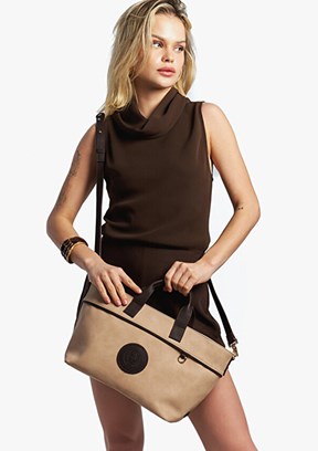 US POLO ASSN - US26218 Kadın Kahve/Bej Çapraz Çanta