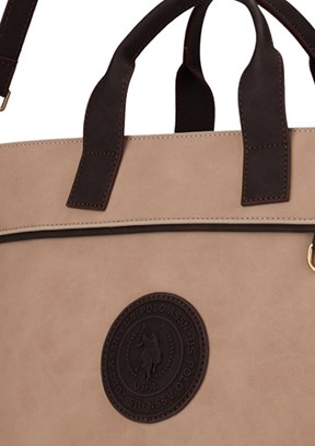 US POLO ASSN - US26218 Kadın Kahve/Bej Çapraz Çanta