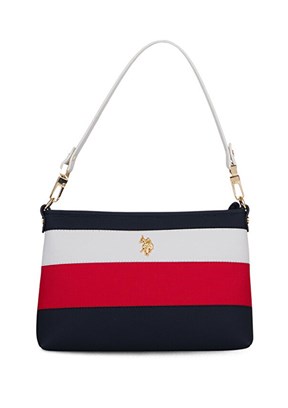 US POLO ASSN - US26265 Kadın Lacivert/Açık Kırmızı Çapraz Çanta