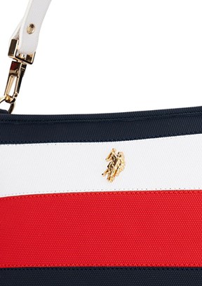 US POLO ASSN - US26265 Kadın Lacivert/Açık Kırmızı Çapraz Çanta